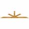 Ekena Millwork Saratoga Rough Sawn Timber Gable Bracket, Western Red Cedar, 84"W x 21"H x 2"D x 4"F, 6/12 Pitch GBW084X21X0204SAR00RWR - alternate 1